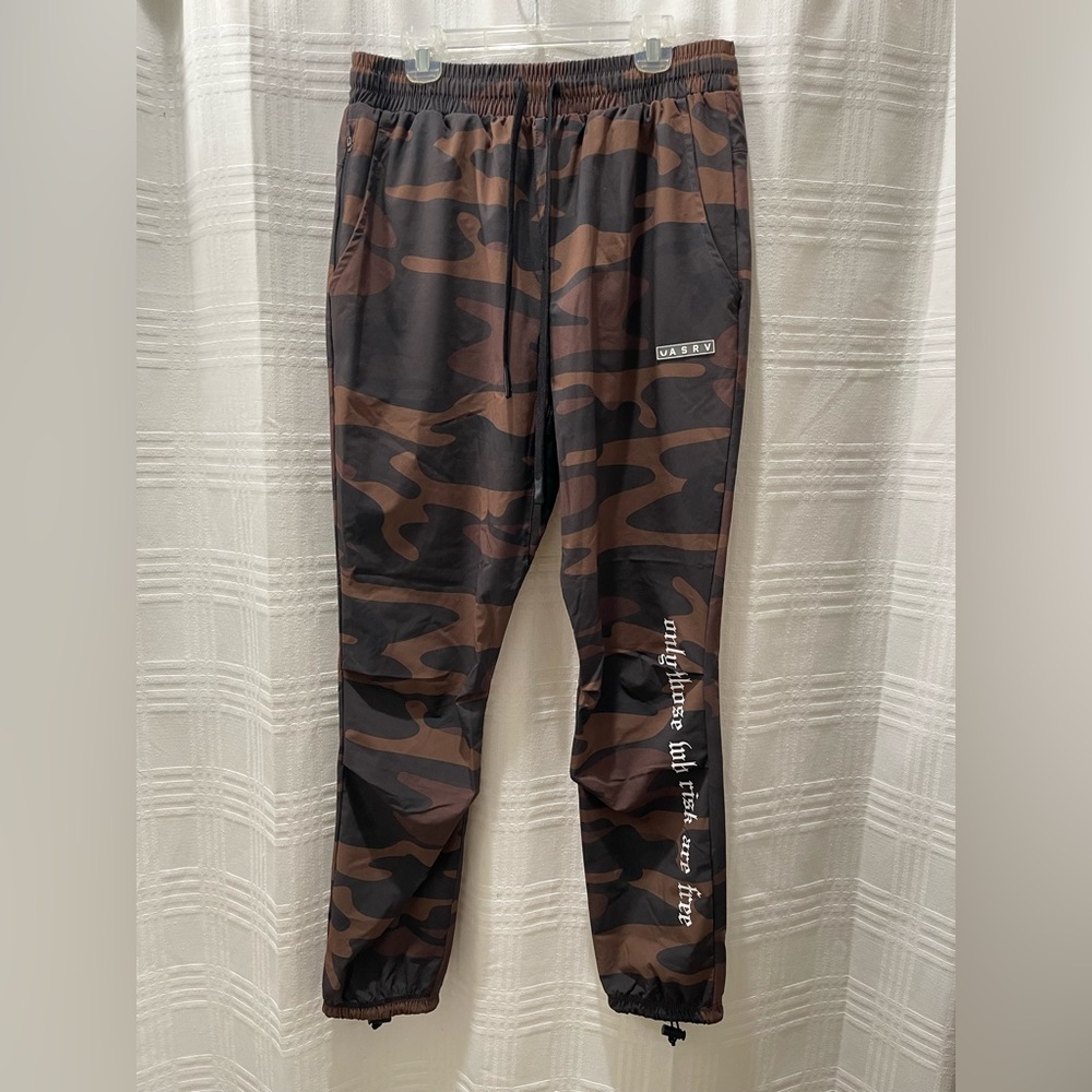 ASRV camo track pants joggers